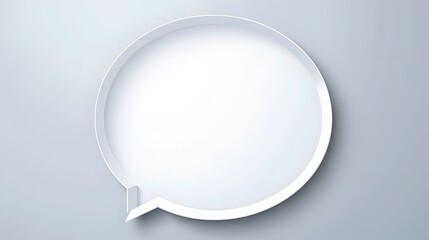 blank white bubble chat 