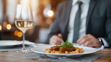Realistic Sales Manager conducting a client meeting, presenting solutions on a digital display, engaging in conversation, organized workspace, clear focus, bright lighting
