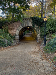 old bridge tunnel in central park