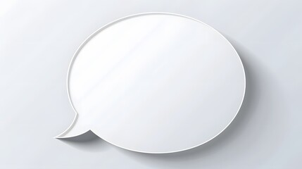 blank white bubble chat 