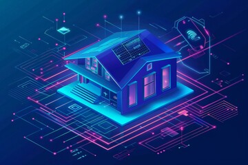 Fototapeta premium illustration smart home