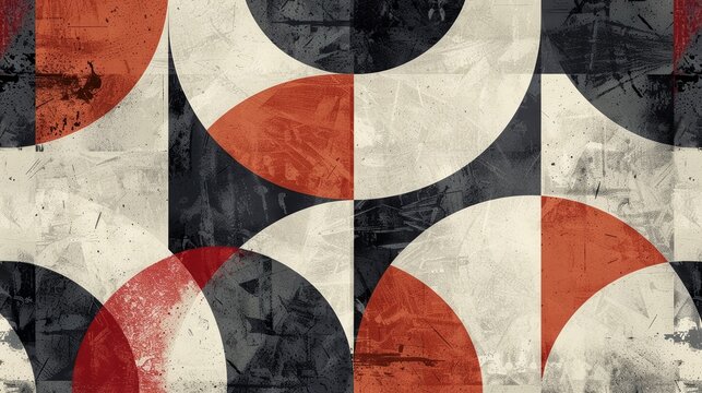 Vintage abstract geometric shapes background
