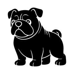 bulldog vector icon