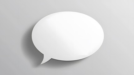 blank white bubble chat 