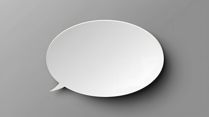 blank white bubble chat 