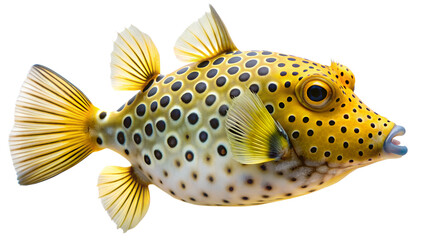 Boxfish isolated on background