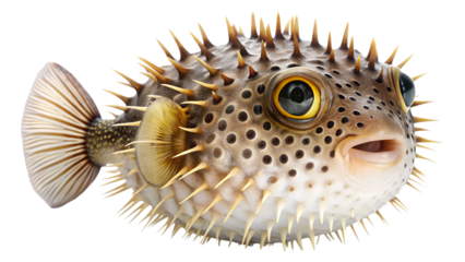 Pufferfish isolated on background