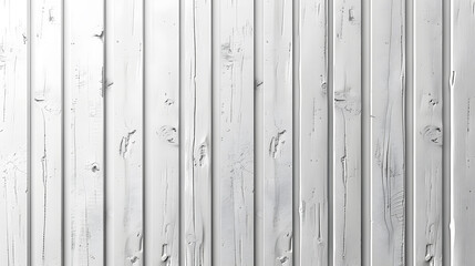 Fototapeta premium A detailed shot showcasing a white hardwood fence with parallel planks and a metal rim, displaying a beautiful wood stain pattern