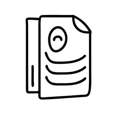 Business icon outline set