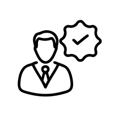 Business icon outline set