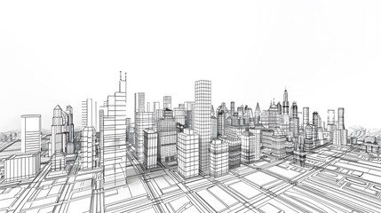 city building sketch