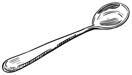 spoon handdrawn illustration