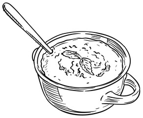 soup handdrawn illustration