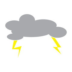 clouds and lightning with colour