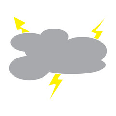 clouds and lightning with colour