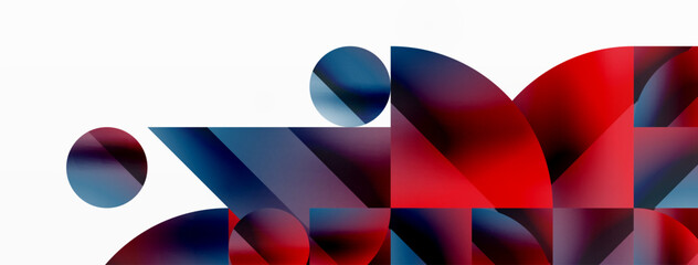 Vector background. Minimalist geometric backdrop adorned with circles and shapes. Abstract art inviting creativity for digital designs, presentations, website banners, social media posts