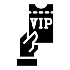 VIP tickets icon symbol