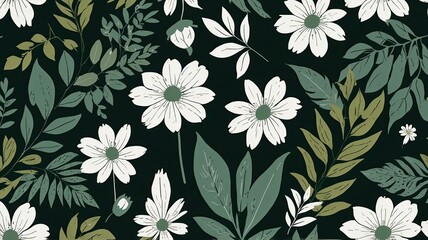 Pattren foral and flower texture background 