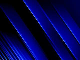 Obraz premium Abstract blue diagonal geometric with line modern technology background.