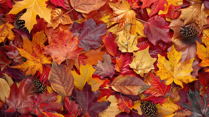Autumn leaves background