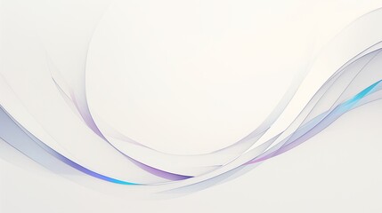 Elegant abstract design with flowing blue and purple lines creating a dynamic and airy visual effect on a light background.