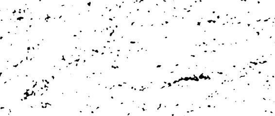 Black gritty grunge texture. Grainy rugged overlay background. Distressed noise surface with dust, particles, specks, speckles. Rough dirty granule lino backdrop texture of concrete or cement. Vector