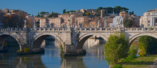 Fototapeta premium the city of Rome and its ancient streets