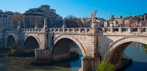 Obraz premium the city of Rome and its ancient streets