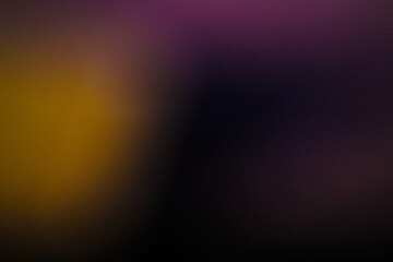 Grainy dark yellow Color gradient abstract background, noise texture effect