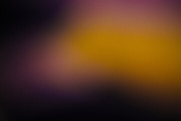 Grainy dark yellow Color gradient abstract background, noise texture effect