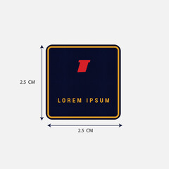 Clothing Rubber badge Vector Illustration template. Use for design all type of clothing 