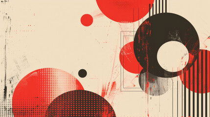 Obraz premium a poster with a reddish design, in the style of minimalist and abstract shapes, mono-ha, bold graphic elements, rich colors.