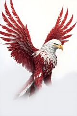 Obraz premium eagle with open wings