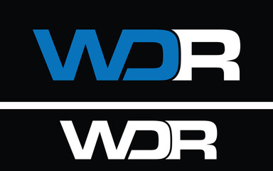 WDR  logo DESIGN.WDR LOGO DESIGN VECTOR.LETTER WDR LOGO DESIGN.