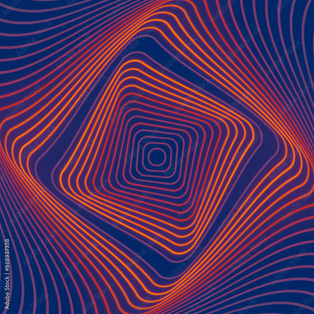 Aufkleber bright red stripes of a rectangular figure. 3d rendering digital illustration