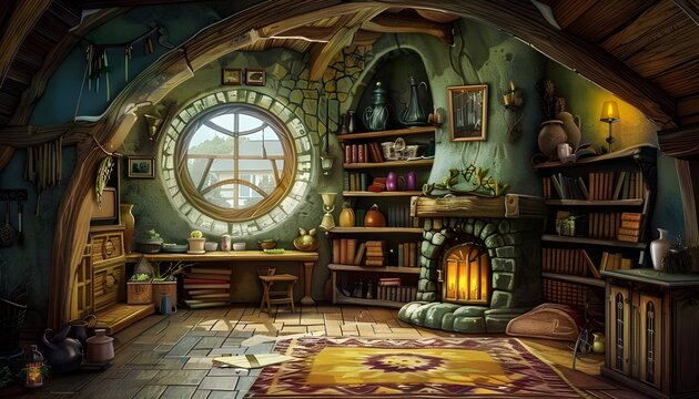 Fairy Tale Cottage Interior 