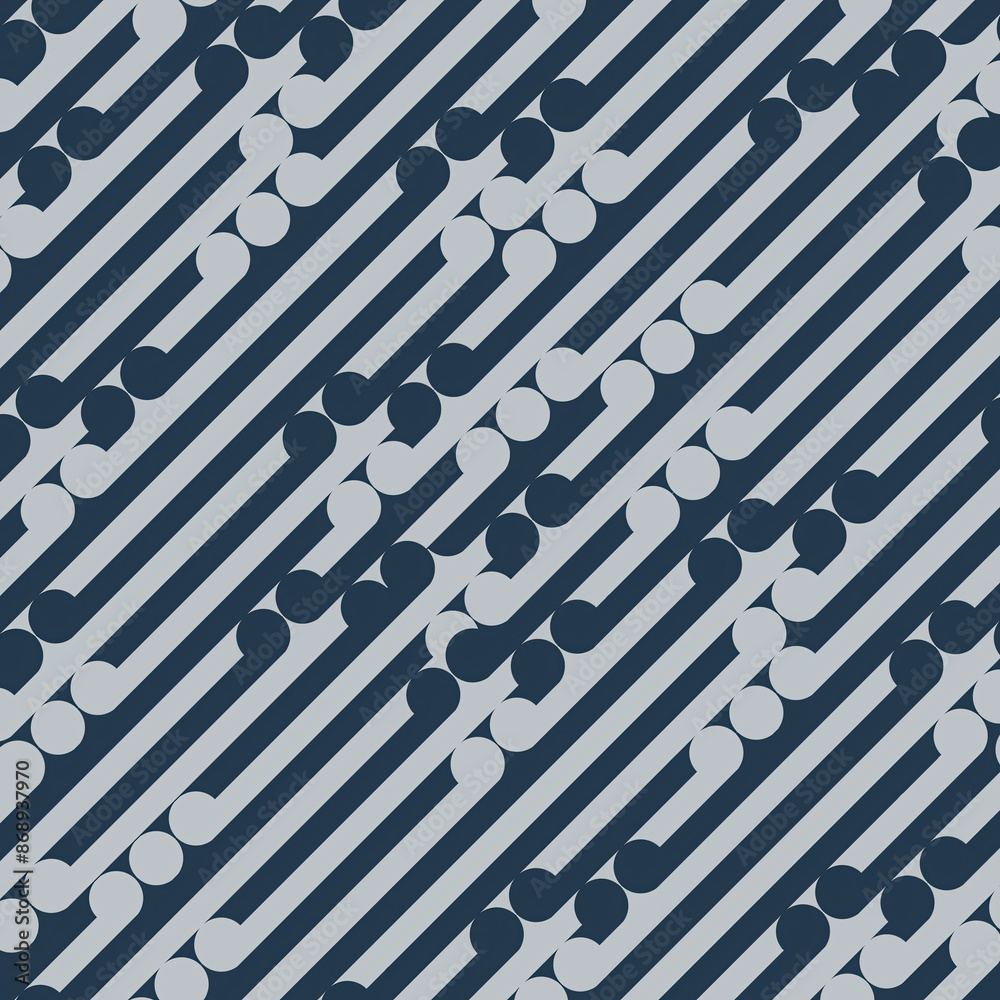 Poster Optical illusion of a geometric pattern. 3d rendering digital illustration