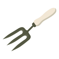 Garden Equipment Illustration. Isolated on White Background. with Minimalist Design Concept.