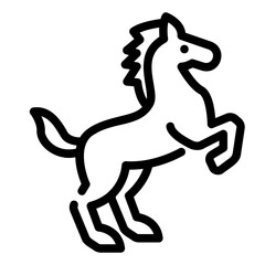 horse sport Line Icon