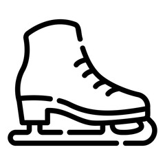 ice skate Line Icon