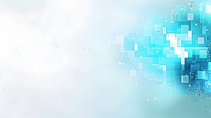 blue pixel on white background