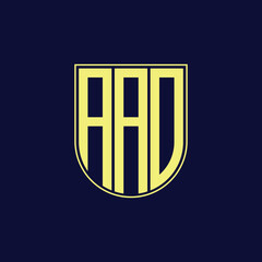 aad letter logo design