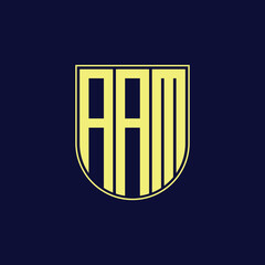 aam letter logo design