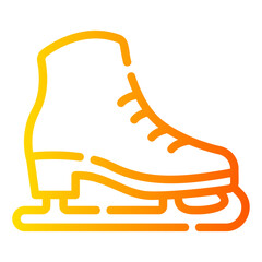 ice skate Line Gradient Icon