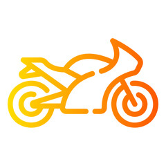 motorcycle Line Gradient Icon