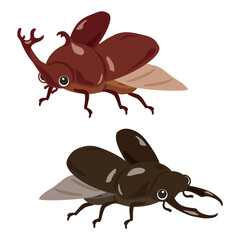 飛ぶカブトムシとクワガタムシ
