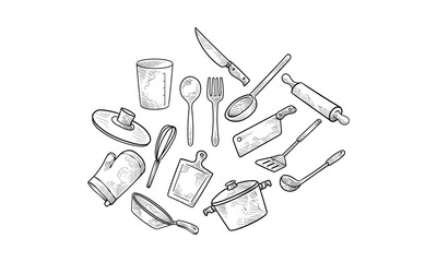 cooking ware handdrawn collection