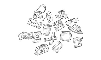 traveling handdrawn collection