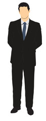 businessman full isolated