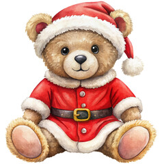 teddy bear in Christmas, generative AI